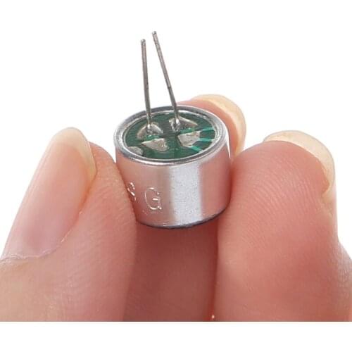 10 Pcs/Lot With 2 Pin Cables Capsule Electret Condenser Microphone 9767 Mic