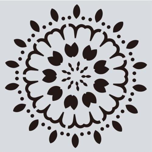 15*15 mandala Layering Stencils for Diy scrapbook/photo album Decorative Embossing Painting Drawing stencil,home decor
