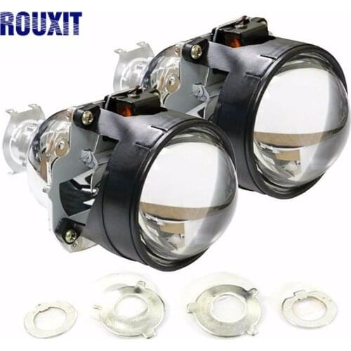 2pcs H1 Xenon HID projector Lens Mini Bi xenon H1 Projector headlight Lens Hid Kit Suitable for H4 H7 Xenon headlight