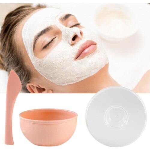 3Pcs/Set DIY Face Mask Mixing Bowl Set Mask Brush Mixing Stick Spoon Facial Skin Care Mask Tools Kit Mixing Brush Makeup Tool