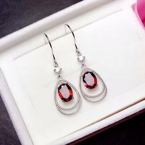 925 Pure silver inlaid with natural Shiliushier fall fashion style woman Shier jewelry