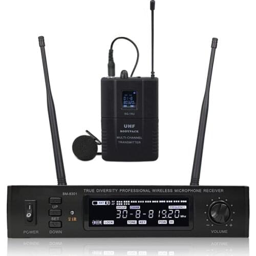 UHF Wireless Microphone Single Mic For Stage Live Show, Conference Meeting Room, Karaoke, DJ, Audio Mixer, Line Array Speaker