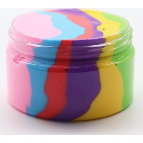 Color cotton mud Slime plasticine DIY poke color mud decompression toy gift