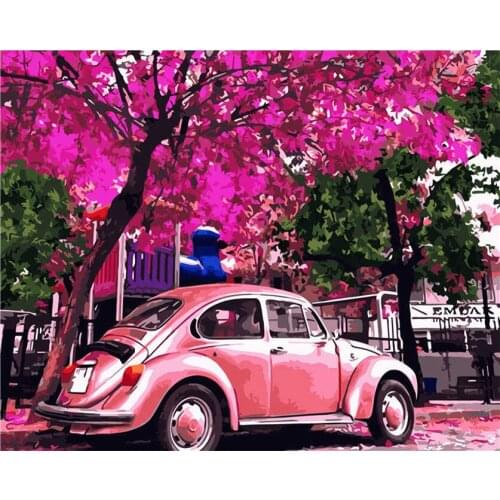 Home Decoration Wall Painting Factory Wholesale Accept Booking Pink Memories Painting By Numbers