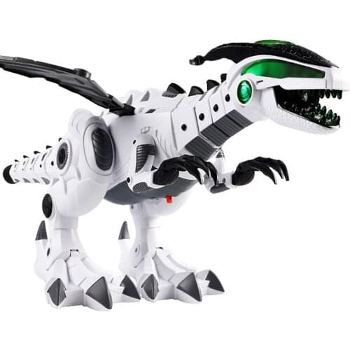 Electric Toy Large Format Walking Spray Dinosaur Robot With Light Sound Mechanical Dinosaurs Model Toy For Kids Children