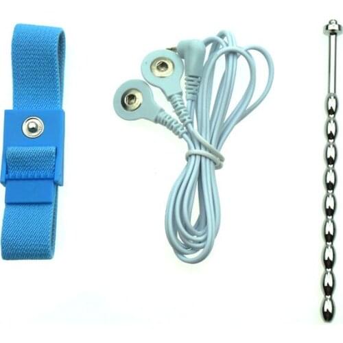 Electro Stimulation Physiotherapy Cock Rings Electro Shock Pulse Urethral Plug Orgasm Masturbator SM Sex Toys For Men