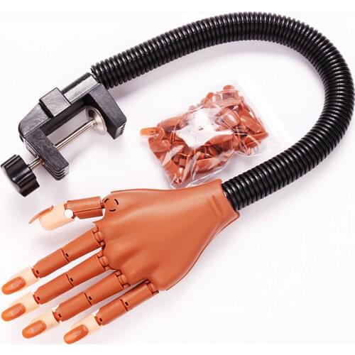 Prosthetic Fake Hand Model For Nail Art Making Exercises Painting Tool Training Manicure For Beginner Practice Equipment