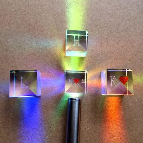 The Cube of Light Walking Creative Birthday Gift Color Prism Six Rainbow Photography Lettering