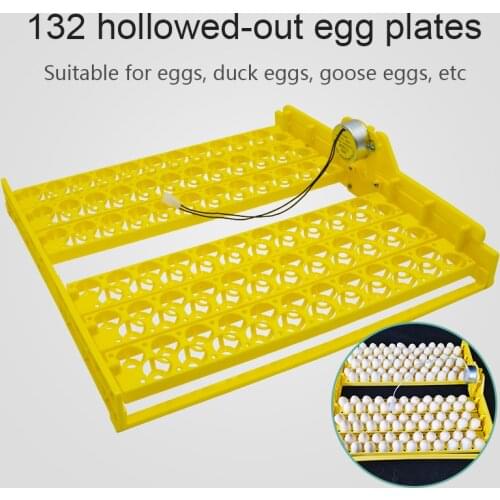 High Quality Material Quail Egg Incubator Tray Plastic 132 Bird Egg Tray 110V/220V/12V with Automatic Rotating Motor Farm Animal
