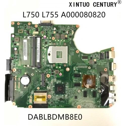 A000080820 For Toshiba Satellite L750 L755 Laptop Motherboard DABLBDMB8E0 Main Board HM65 DDR3 W/ GT525M 1GB 100% tested working