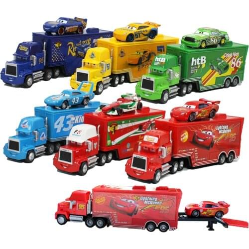 Disney Pixar Racing 2 3 Toy Lightning McQueen Jackson Storm Uncle Mike Truck 1:55 Alloy Model Car Toy Childrens Birthday Gift