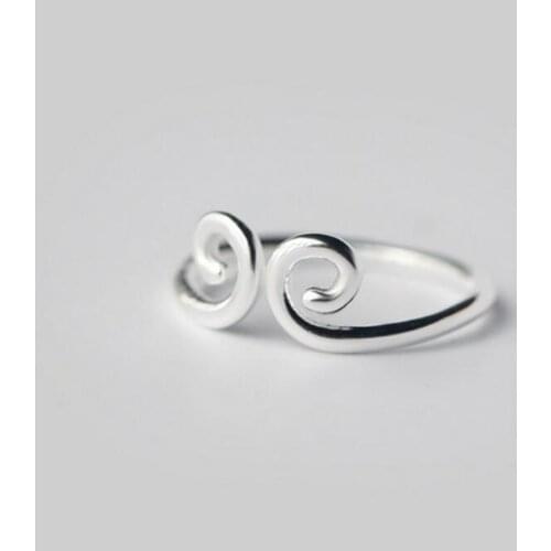 Fashion Creative Wukong Curse Opening Rings for Women Men Personality Jewelry Couple Rings 925 Sterling Silver Accessories SR364