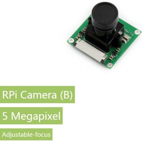 5 Megapixel Adjustable-Focus Camera Module for Raspberry Pi 4 3 Zero, 1080p Resolution