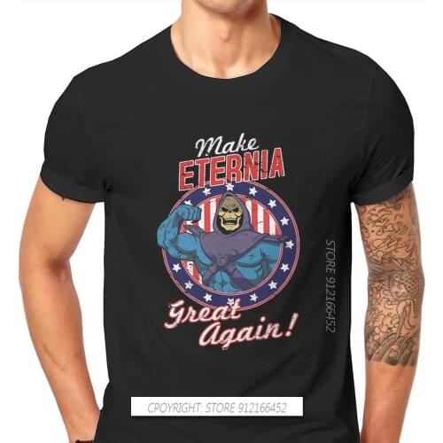 He-Man And The Master Of The Universe BattleCat Grayskull Anime TShirts Make Eternia Great Again Mens T Shirt Clothes 3XL