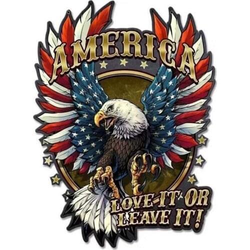 Beautiful Car Sticker American Bald Eagle Animal Decal Car Window Accessories Car Styling Stickers F19A