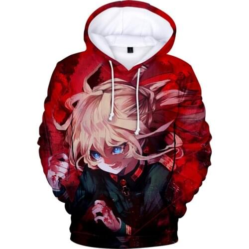 Novelty Anime Saga of Tanya the Evil 3D Fashion print Hooded sweatshirt Men/Women Casual Hip hop Hoodies Children Clothes