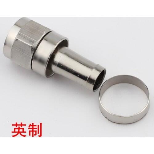 The first British F satellite set-top box TV F connector 75-5 connector plug copper nut + zinc alloy core
