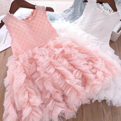 2019 Girl dress / Tulle ruffled dress for girl / Princess girl dress / Botique girl dress