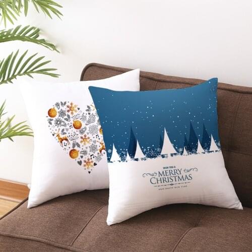 Christmas Sofa Bed Cushion Cover Case New Year Home Office Decor AUG889