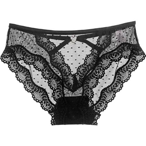 Sexy Lace Women Panties Transparent Low-waist Underpant Hollow Out Briefs Female Seamless G-string Underwear Lingerie