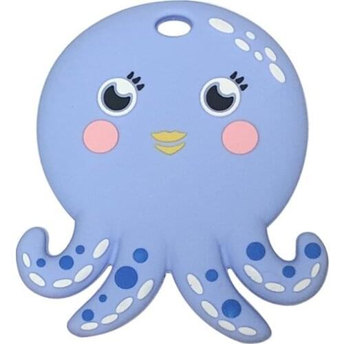 Octopus Silicone Teether Food Grade Silicone Teether For Teeth Chewing Pacifier Chain Accessories BPA Free Gift Best Sensory Toy