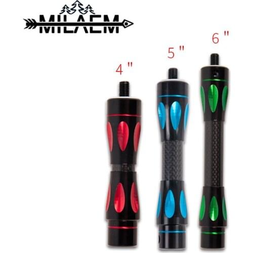 Archery Carbon Stabilizer System 4inch 5inch 6 inch Extension Balance Rod Compound Bow Shooting Hunting Accessories