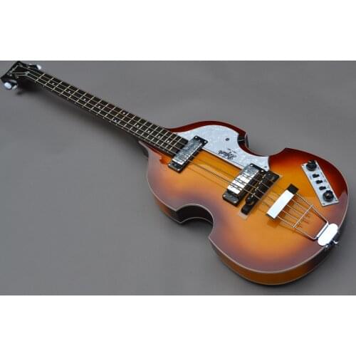 Lower Price Icon Series Vintage Sunburst Violin Bass 4 Strings Electric Guitar Free Shipping Top Quality