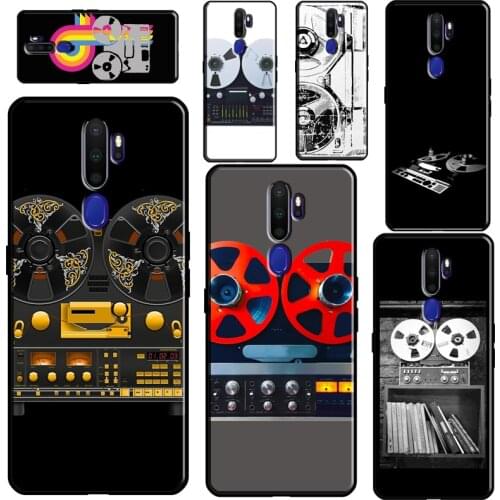 Vintage Reel Tape Recorder For OPPO A53 A31 A9 A5 2020 F5 F7 A1K A15 A3S A5S A83 A91 A93 A52 A72 Reno2 Z Phone Case