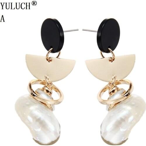 YULUCH 2018 Ocean Style Earrings Simple Drop Shape Hollow Alloy Earrings For Fashion Jewelry For Woman Girls Vacation Beach