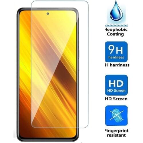 Tempered Glass For Xiaomi Poco X3 NFC F2 Pro X2 F1 Screen Protector For Redmi Note 9 8 7 Pro 9s 8T 9A 9C 8A 7A Glass Film