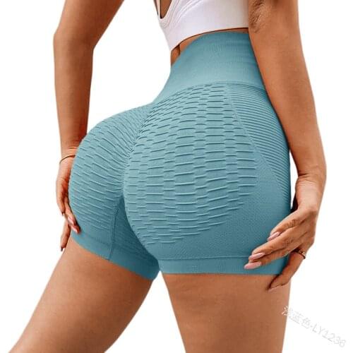 Women Yoga Shorts Solid Color High Waist Ladies Sports Leisure Hip Lift Tight Sexy Fashion Fitness Mini-shorts 2021 New