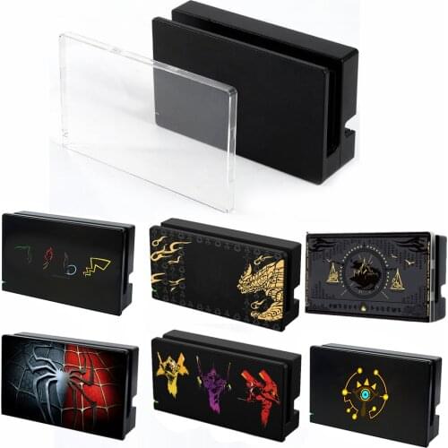 Hard Case Charging Dock Station Cover Stand Charger Protective Shell for Zelda Nintend Switch NS Console Crystal Protector Skin