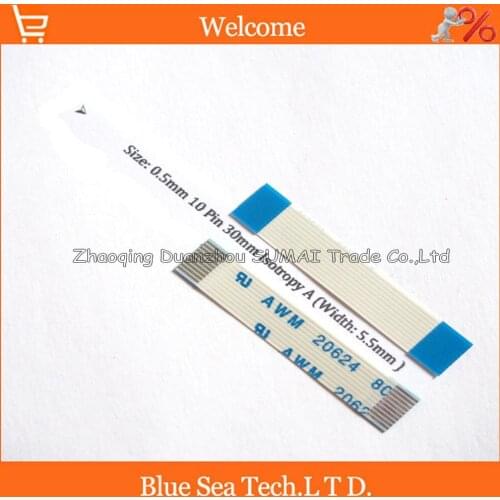 100 pcs/lot FFC/FPC Flexible Flat Cable 0.5mm pitch 10 pin 30mm Isotropy or Anisotropy cable,welcome OEM Order.Free shipping