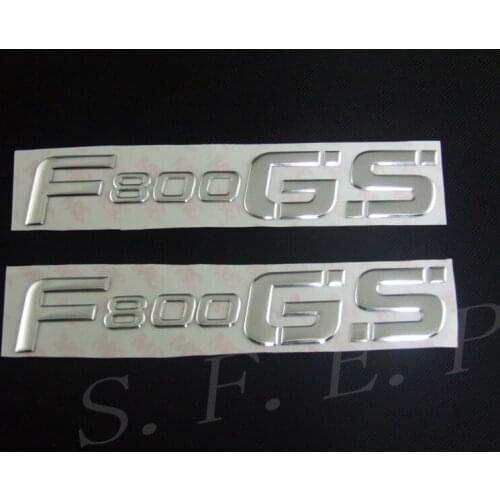 Motorcycle Raised 3D Silver Decal Emblem Fairing Sticker For BMW F800GS Sticker