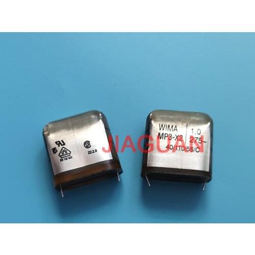 4PCS NEW WIMA MP3-X2 1UF 275VAC PCM27.5 105/275VAC 1U WIMA-MP3-X2 105 275V P27.5MM 1000NF original mp3-x2 series