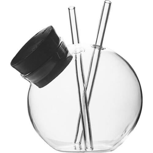 Cocktail Glass Creative Sphere Shaped Reusable Drinking Straw Cup Wine Juice Gla 896A