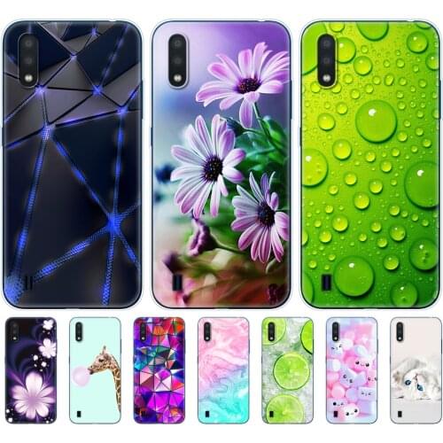 Case For Samsung A01 Case Soft Silicon Back Cover transparent Phone Case For Samsung Galaxy A01 GalaxyA01 A 01 A015 Case 5.7inch