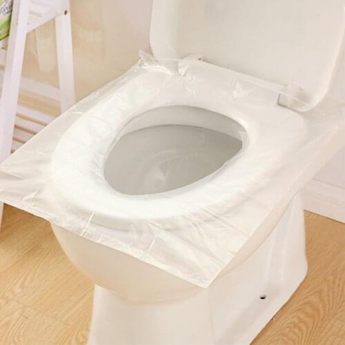 1 Bag 6 pcs/lot Travel disposable toilet seat cover mat 100% waterproof toilet paper pad bathroom accessories set