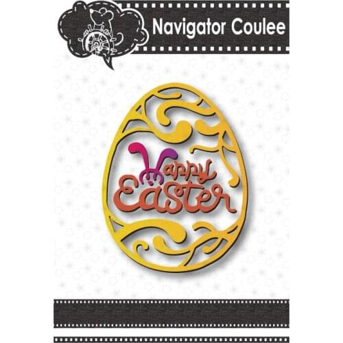 Metal Cutting Mould Carbon Steel Easter Egg Rabbit Cutting Mould Embossed Template Model DIY Art Scrapbook Card Decoration