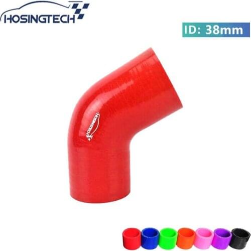 HOSINGTECH-quality warranty 38mm 1.5" red 60degree air intake silicone pipe