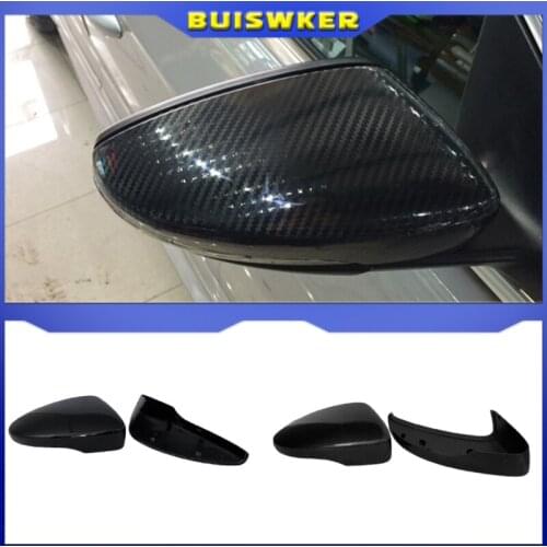 Side Mirror Cover Caps for Volkswagen Golf 6 GTI 7 MK7 R for MK6 Scirocco (Carbon Look) Passat B7 B8 Polo 6R 6C MK5 PLUS