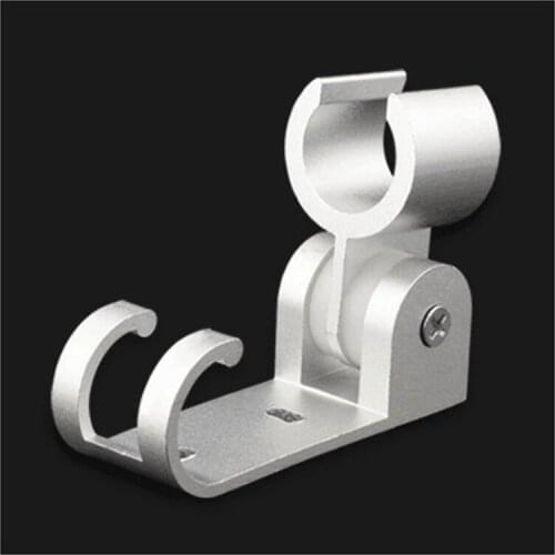 Bathroom Silver Space Aluminum Adjustable Supports Toilet Spray Gun Fixed Bracket Bidet Hollow-carved Metal Hook Wall Holder