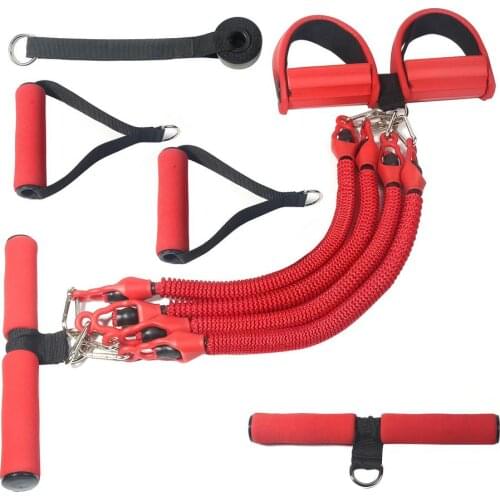 Fitness Tension Tube Kit Lightweight Portable Equipment Belt Set 11-piece Fitness And Weight Loss Exercise Stretch Band