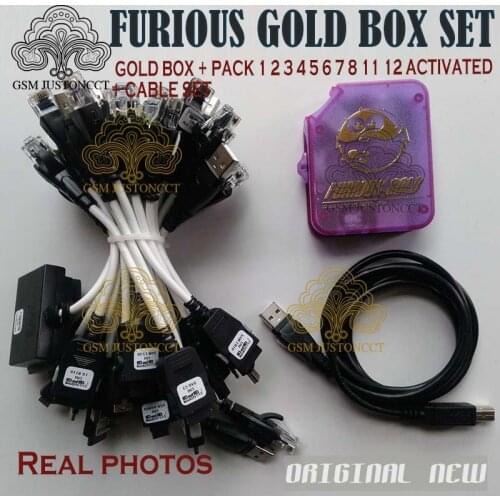 Newest original Furious Gold Box Full Activated with 1-12 Packs(1, 2, 3, 4, 5, 6, 8, 11, 12) +Full 30 Cable Set