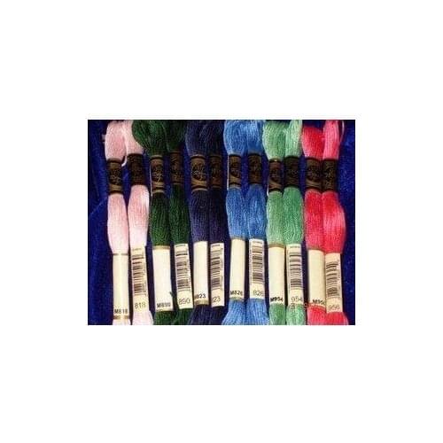 Nth Higher quality Original French DMC Thread Embroidery Cross Stitch Floss Thread 8.7 Yard Long 6 Strands cross stitch skeins
