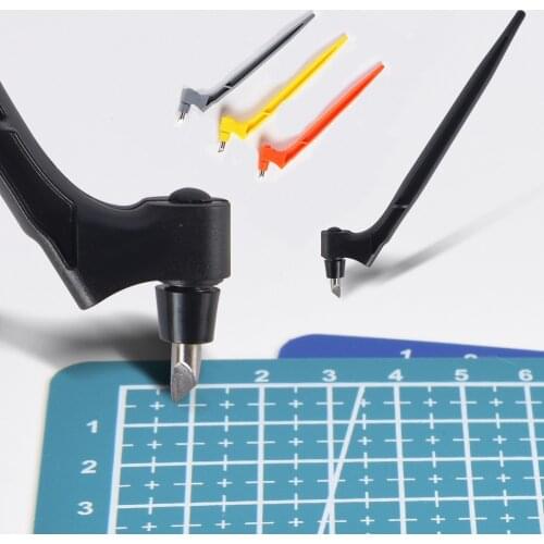 Craft Cutting Pen Tools 360 Degree Rotating Blade 3 Heads Stainless Steel Blade DIY Durable Portable Art Carving Cutter Knife