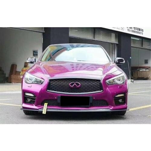 Sexy2021 Fit For 15 Models of Infiniti Q50 / Q50l Modified Small Surround Carbon Fiber Japanese Version Lip Front Shovel Chin