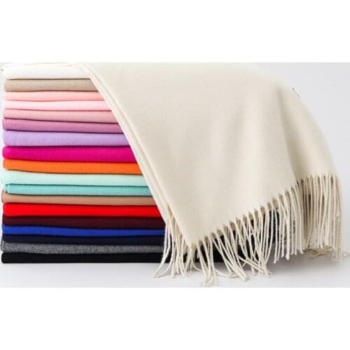 Scarf Female Winter High-End Korean Version Wild Spring And Autumn Imitation Wool Cashmere Long Shawl Winter Chinese Red Foulard