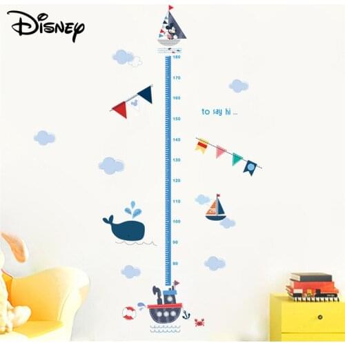 Disney Minnie height stickers childrens room living room cartoon baby size height rule decoration stickers Mickey