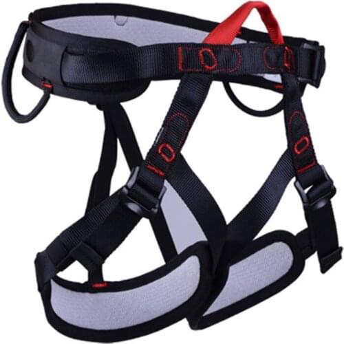 P124 Outdoor climbing half body harness mountaineering harness extended high altitude firefighting downhill seat belt